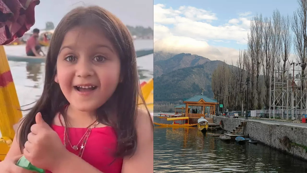 Pihu enjoys a Shikara sightseeing on Dal Lake in Kashmir. | Prisha Sharma/Wikimedia Commons