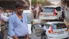 WATCH Short Chase In Haryana As Cabbie Tries To Flee With Door Open And Cop Inside Car