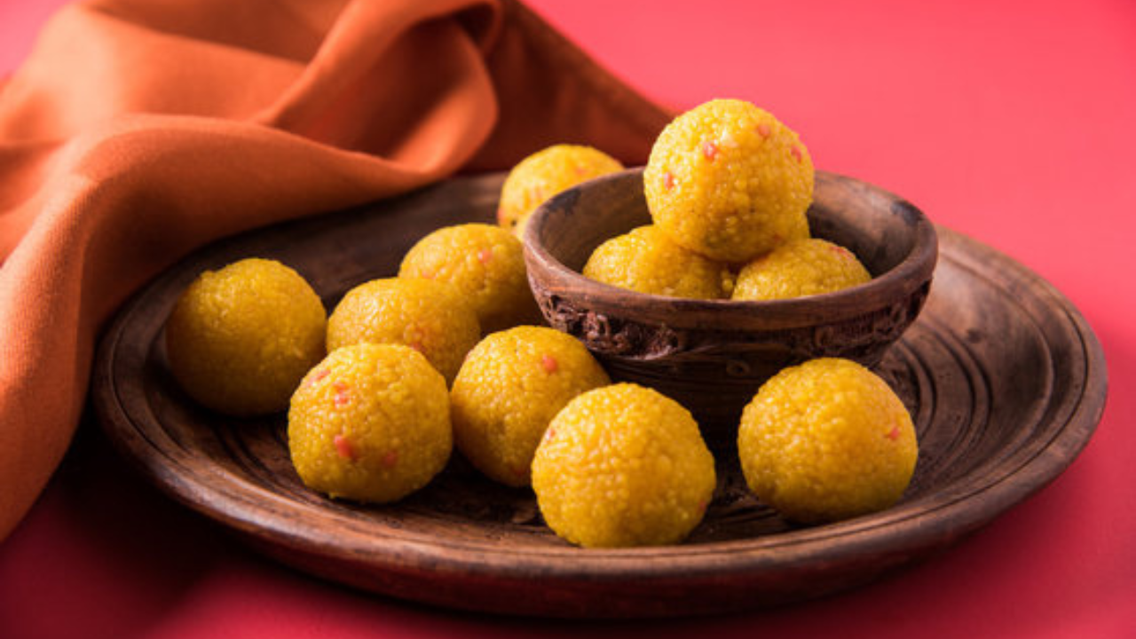 motichoor or bundi ladoo recipe to make at home in 30 minutes