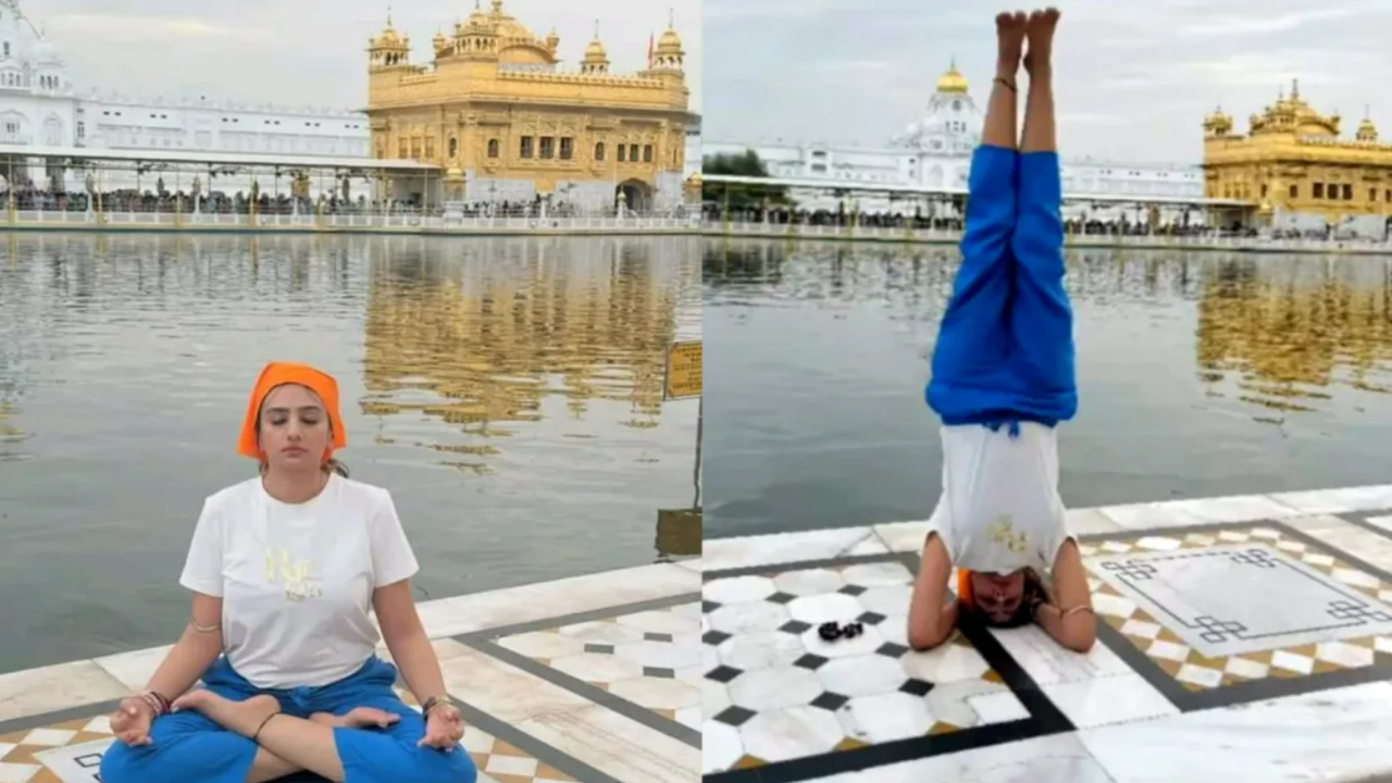 who is archana makwana? instagram influencer booked for doing yoga in golden temple