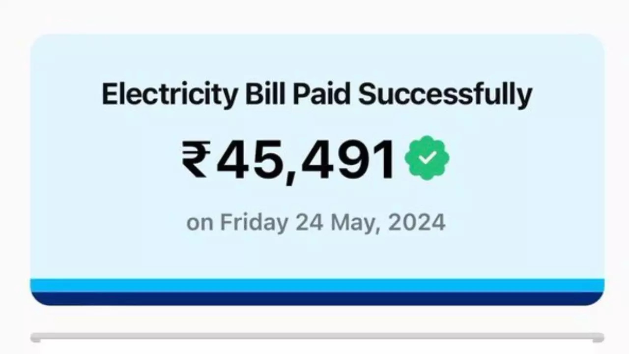 Gurugram Resident's Rs 45,000 Electricity Bill Goes Viral: