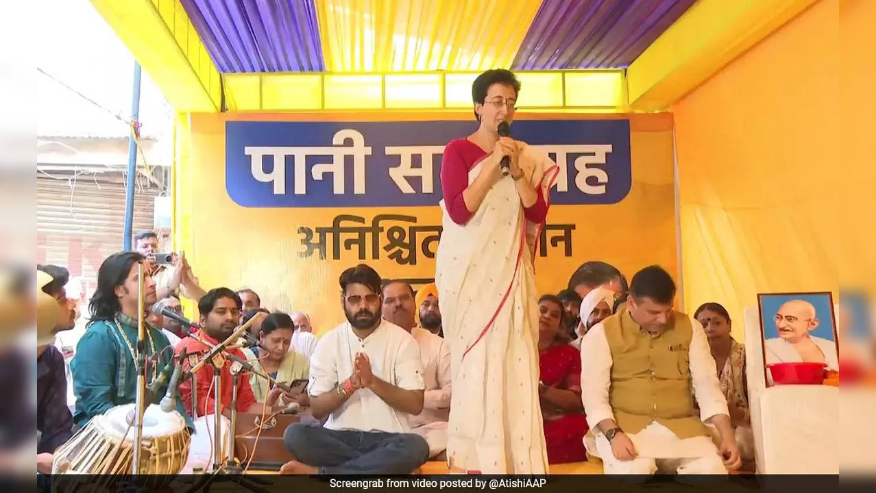 Delhi Water Minister Atishi is on a hunger strike