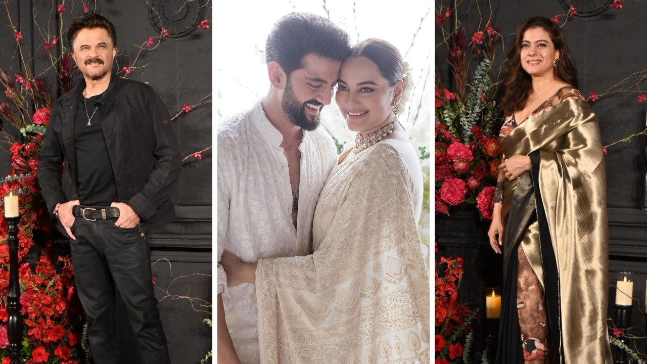 Sonakshi Sinha-Zaheer Iqbal Wedding: Anil Kapoor, Kajol And More Stars Attend Grand Reception In Style