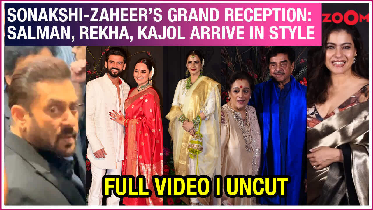 Salman Khan, Rekha, Kajol & other Bollywood celebs arrive in style at Sonakshi Sinha-Zaheer Iqbal's reception