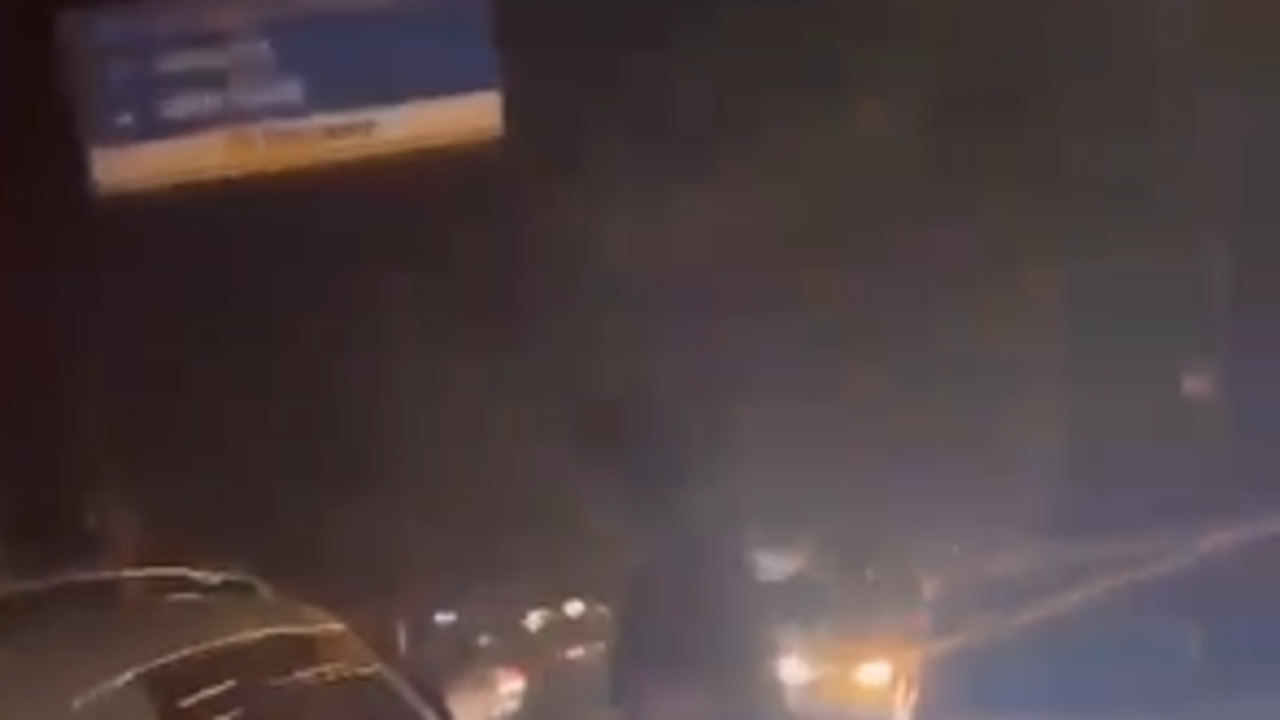 on camera, car runs over man in busy market in up