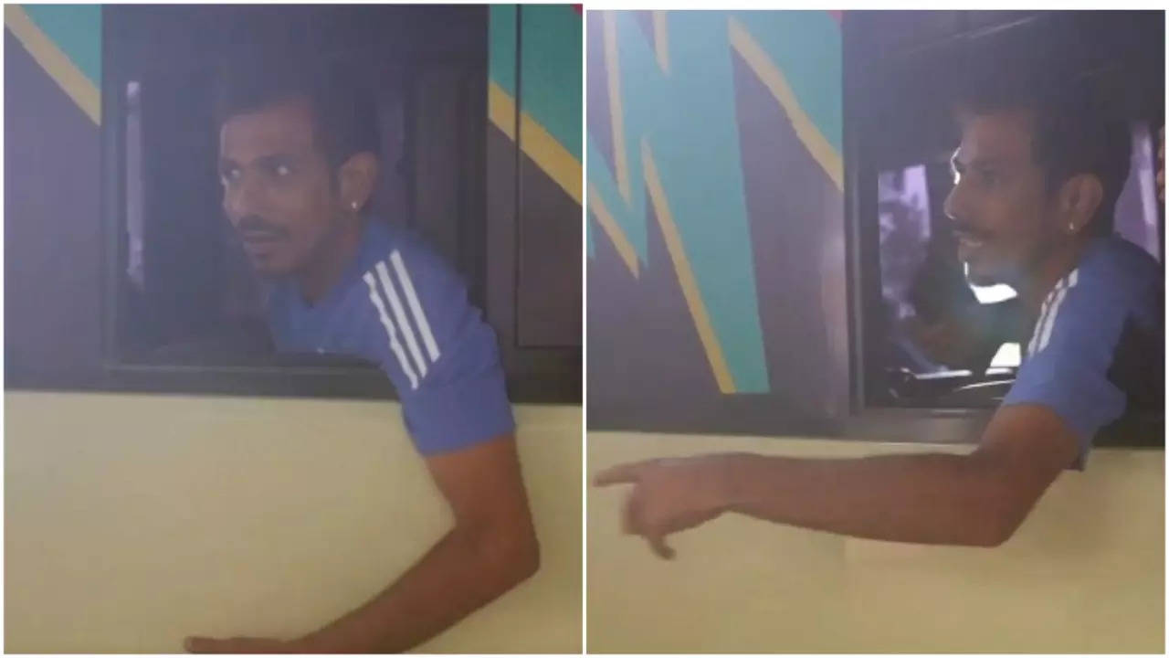 Yuzvendra Chahal Turns 'Bus Conductor' Ahead Of IND vs AUS T20 World Cup Match - WATCH Viral Video