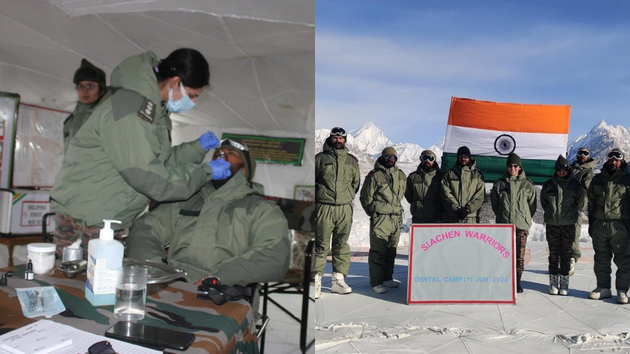 The Indian Army Organised The First-Ever Dental Camp On Siachen Glacier