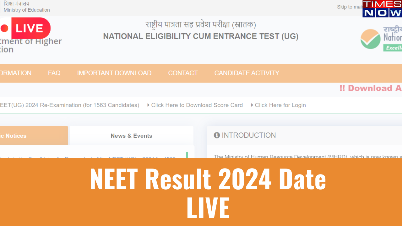 neet result 2024 date live neet ug results new neet ranks merit list expected soon