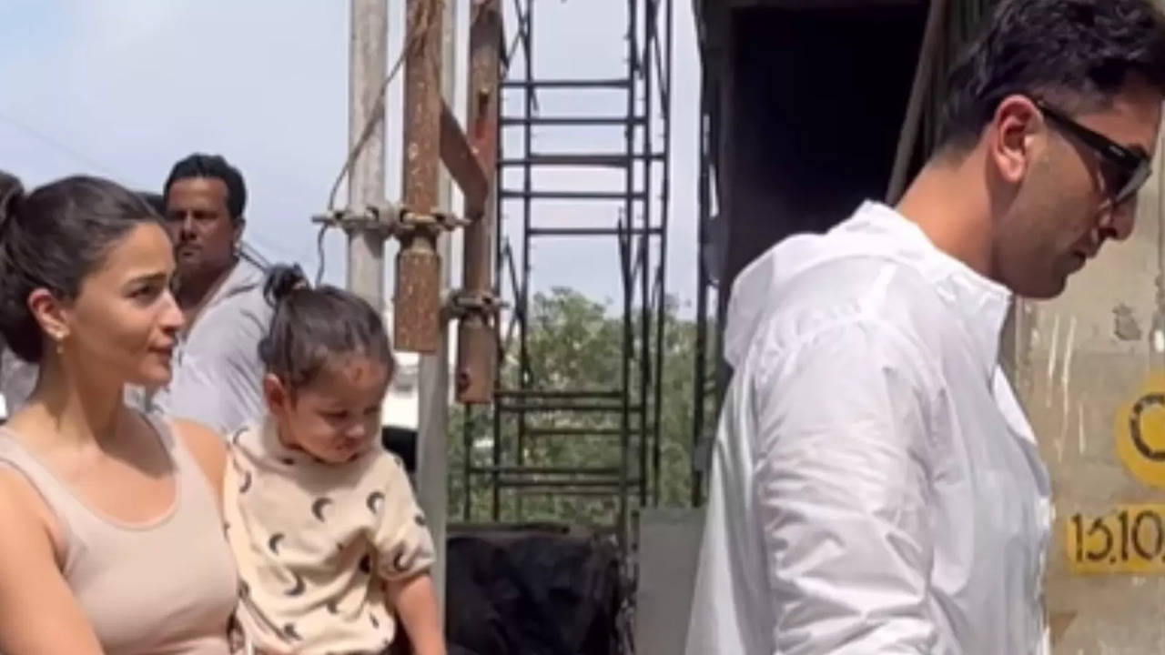 Raha Joins Mom-Dad Alia Bhatt, Ranbir Kapoor As They Check Out Their Under-Construction Home
