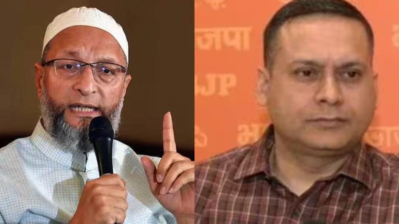 on owaisi's 'palestine' chant, bjp says 'ground to disqualify from parliament'