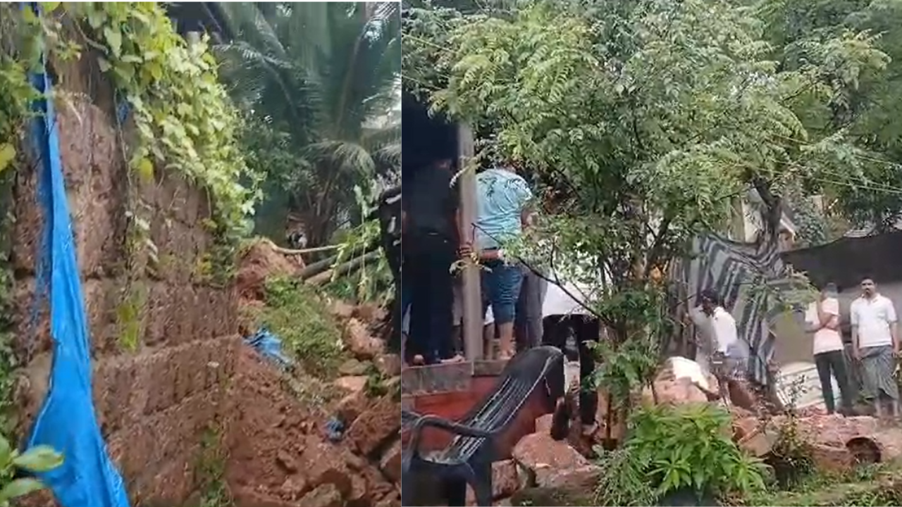 4 die after retaining wall in house collapsed in karnataka's mangaluru