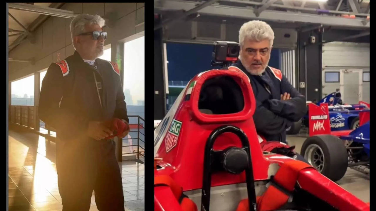 Ajith Test Drives Race Cars In Dubai