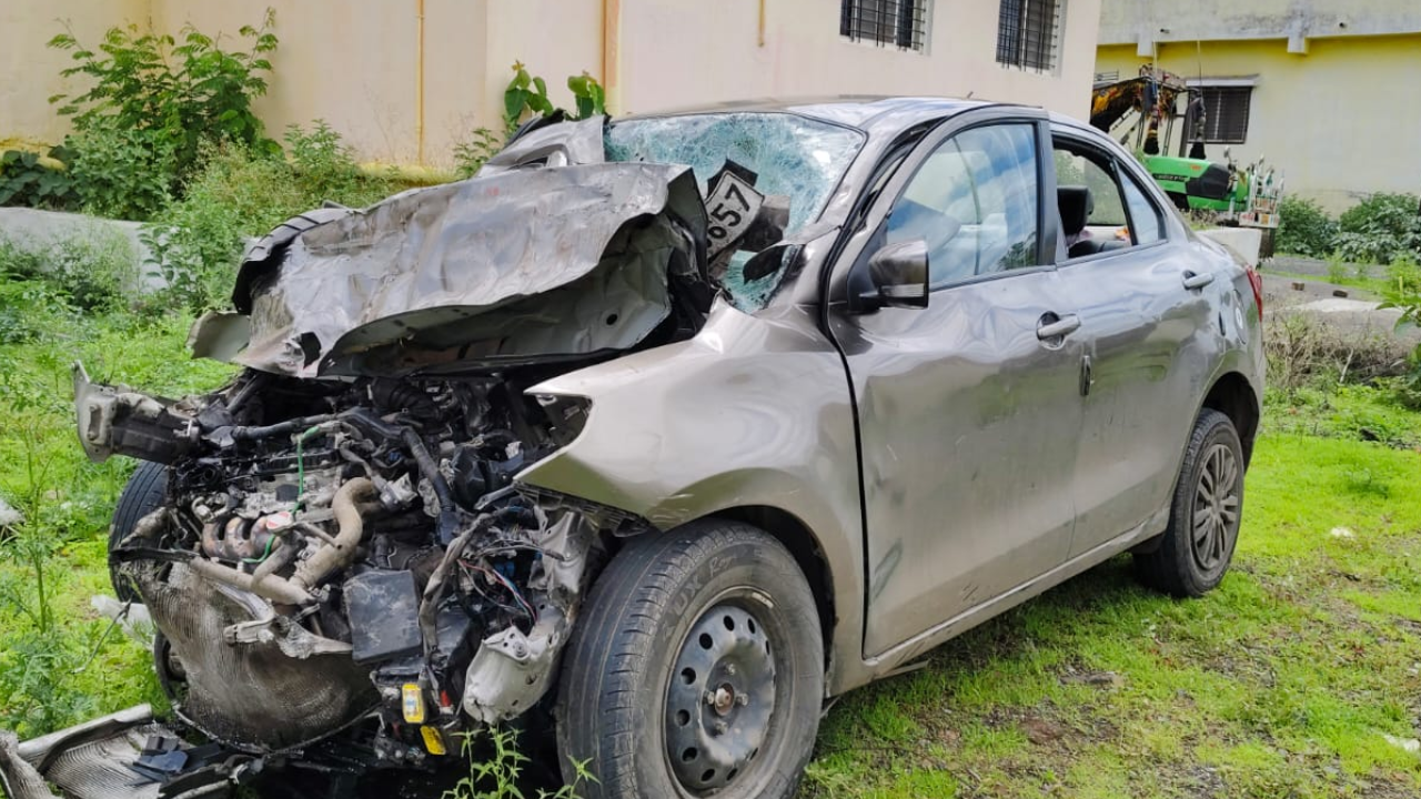 car and truck horrific accident