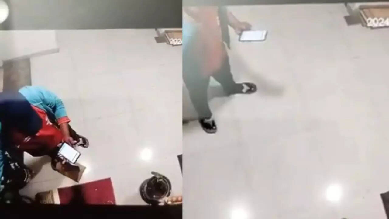 on cam: zomato delivery executive caught stealing food package in bengaluru