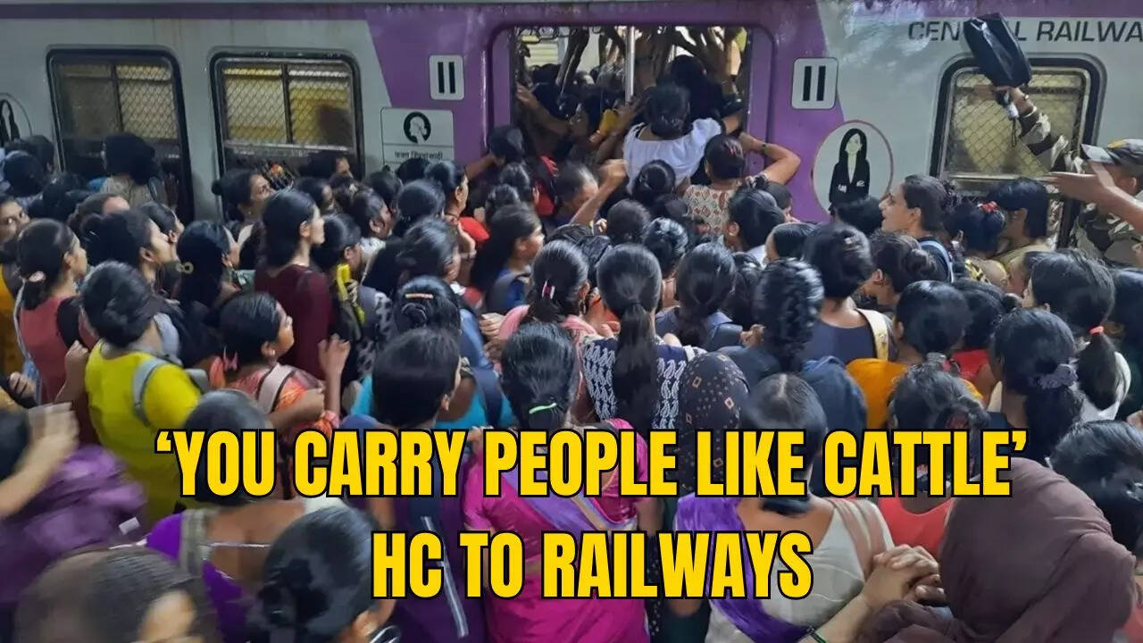 bombay high court 'ashamed' of mumbai local train crammed-like-cattle situation, urges railways to 'change mindset'