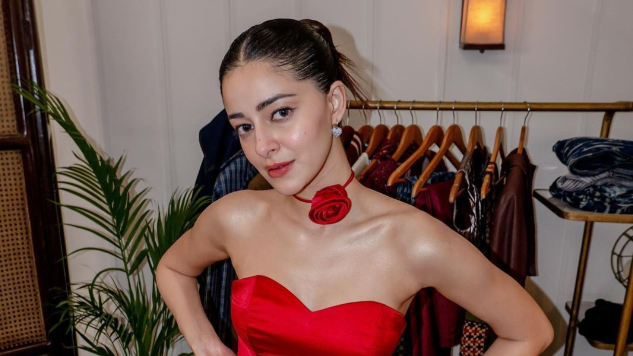 Ananya Panday's red hot look