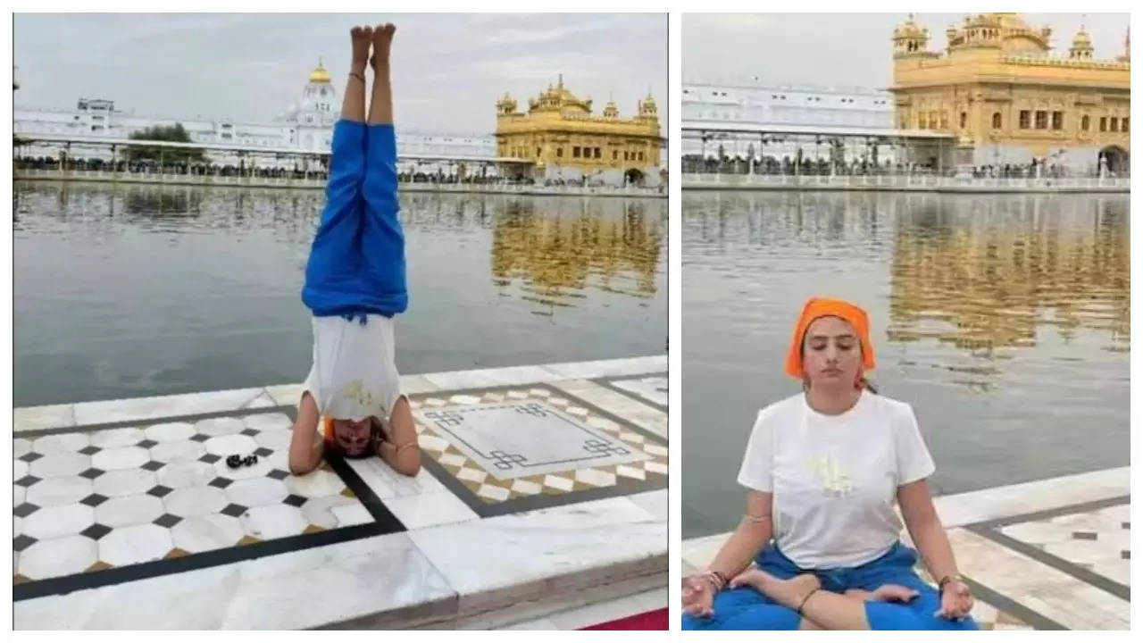 instagram influencer archana makwana Yoga in Golden Temple Amritsar