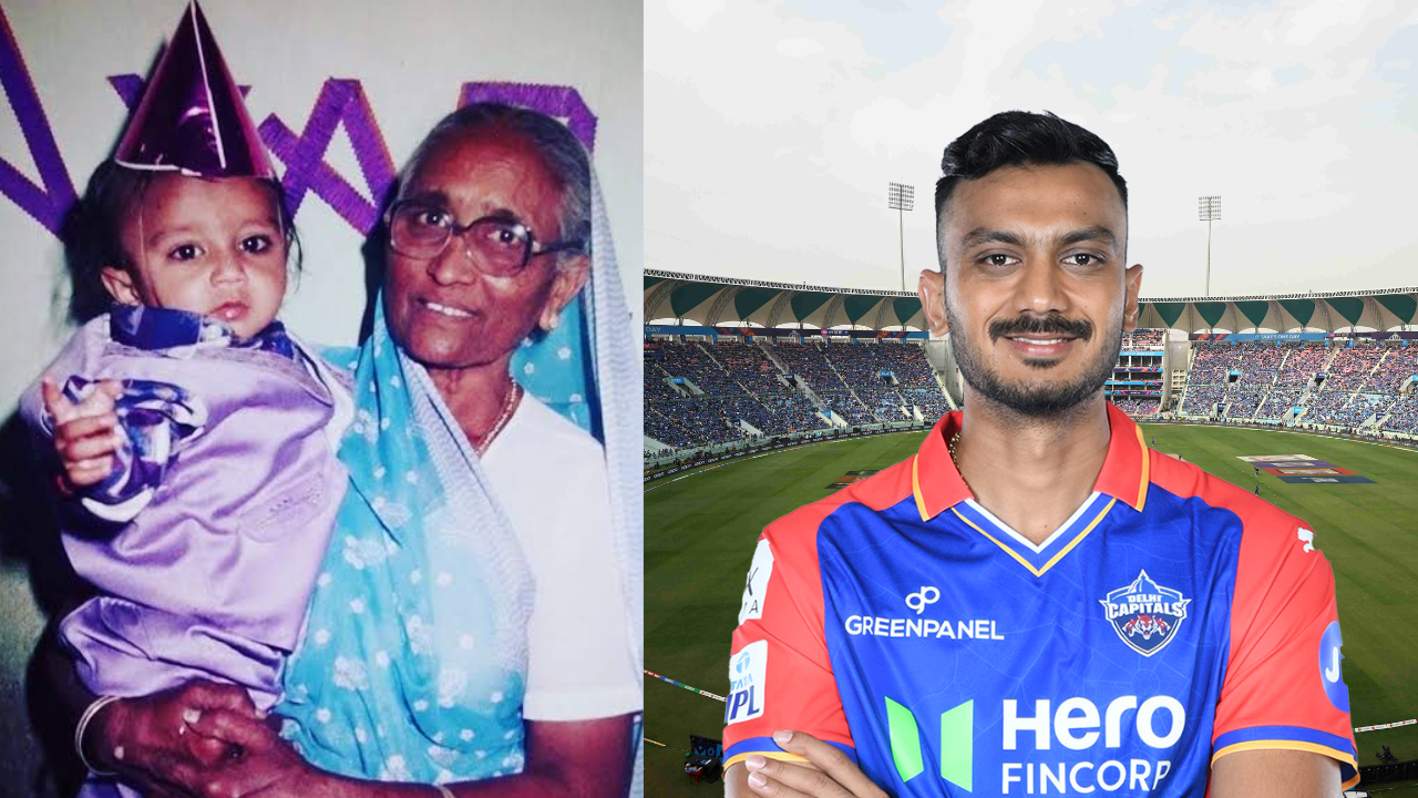 Axar Patel With His Grandmother