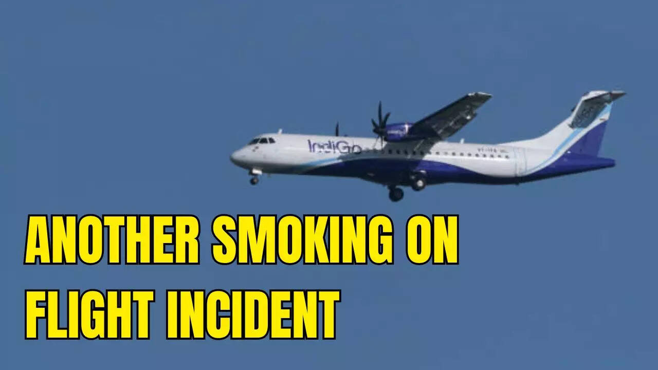 another smoking on aircraft incident, man held for puffing cigarette on delhi-mumbai indigo flight