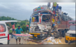 VIDEO 5 Dead 3 Injured After Trucks Collide on National Highway in Telanganas Medak
