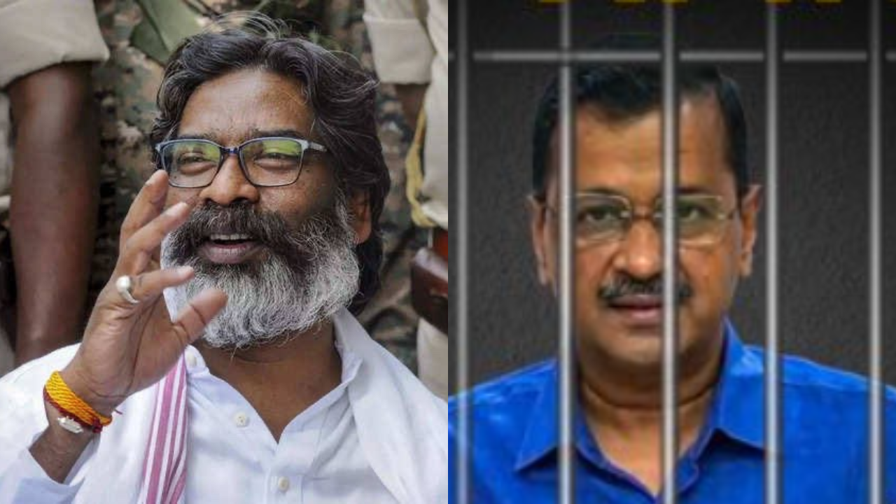 how aap reacts to hemant soren’s bail while the'lokpriya' cm kejriwal is still in jail