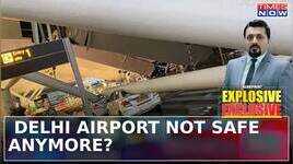 Rain Causes Canopy Collapse At Delhi Airport Infrastructure Questioned As Death Trap Blueprint