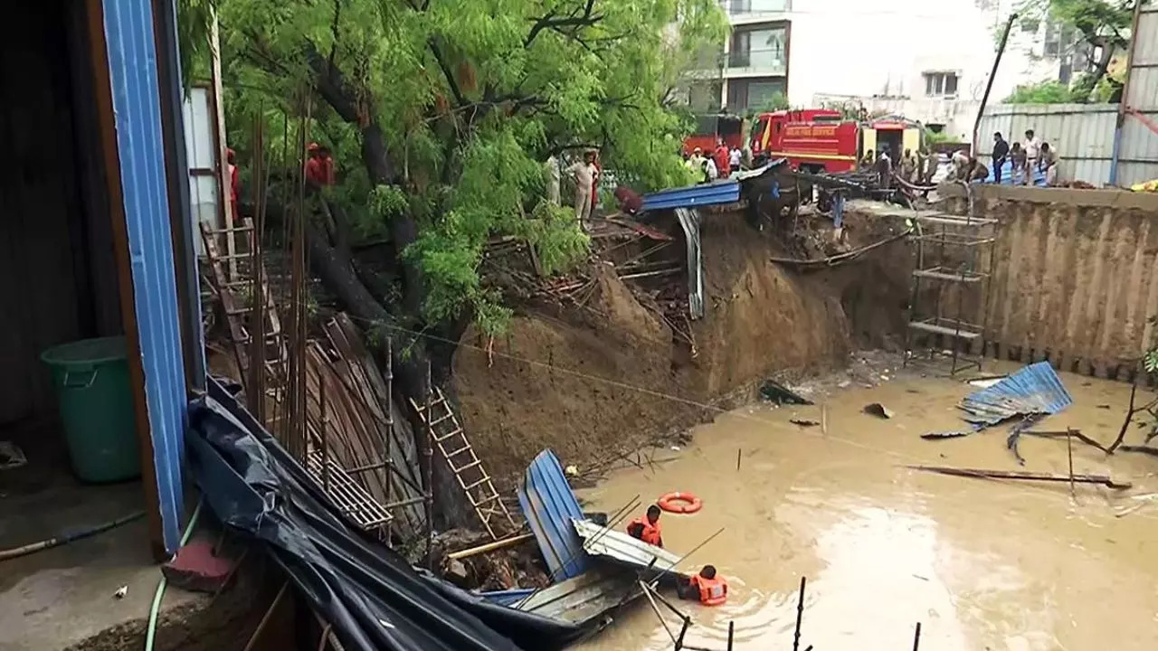 Vasant Vihar Wall Collapse