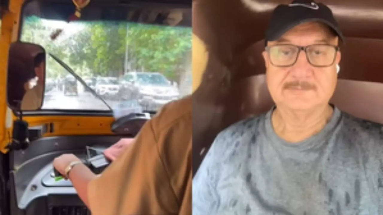 Anupam Kher Ditches Luxury Car To Enjoy Mumbai Baarish In Auto-Rickshaw