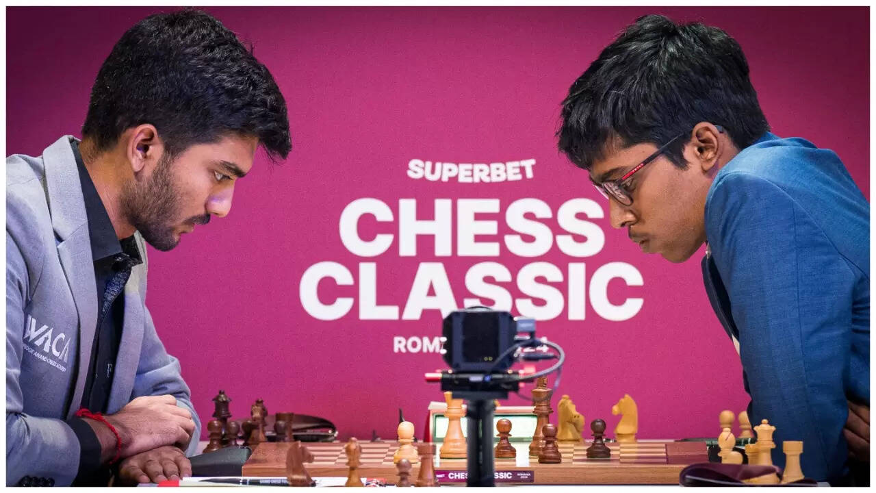 Superbet Chess: R Praggnanandhaa Lets D Gukesh Off The Hook On A Day Of Draws