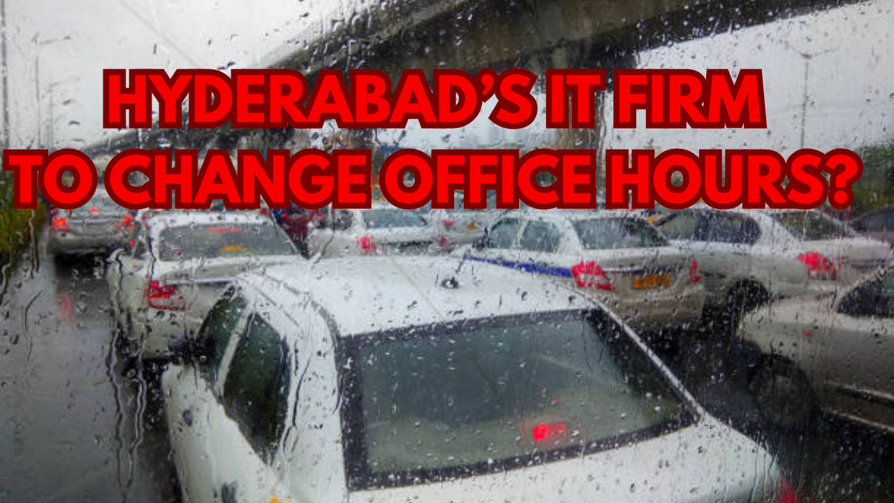 hyderabad’s it corridor faces traffic chaos amid recent rain: will firms consider changing office timings?