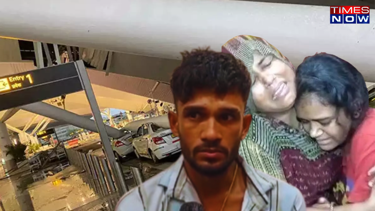 'was saving money for daughter's wedding': son of taxi driver who died in delhi airport roof collapse | video