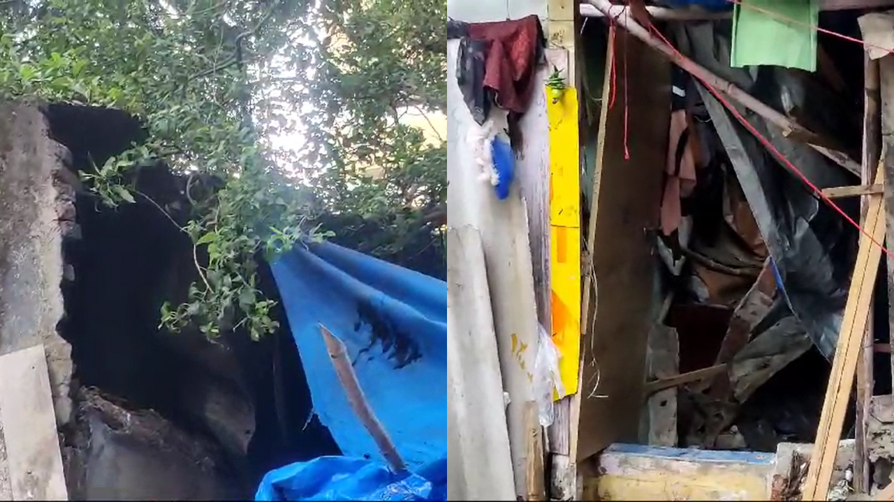 mumbai 8-year-old killed, another injured after wall collapses in lower parel video