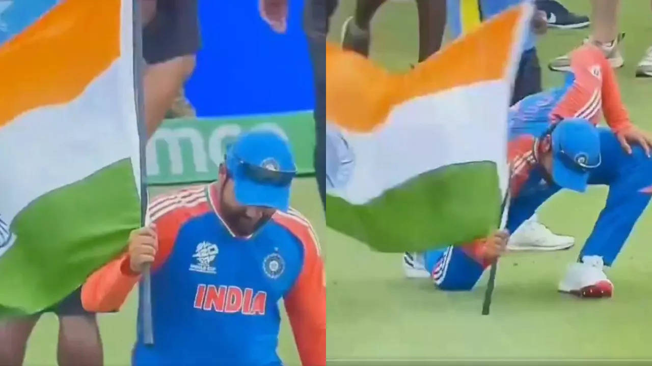 Rohit Sharma Hoist Indian Flag