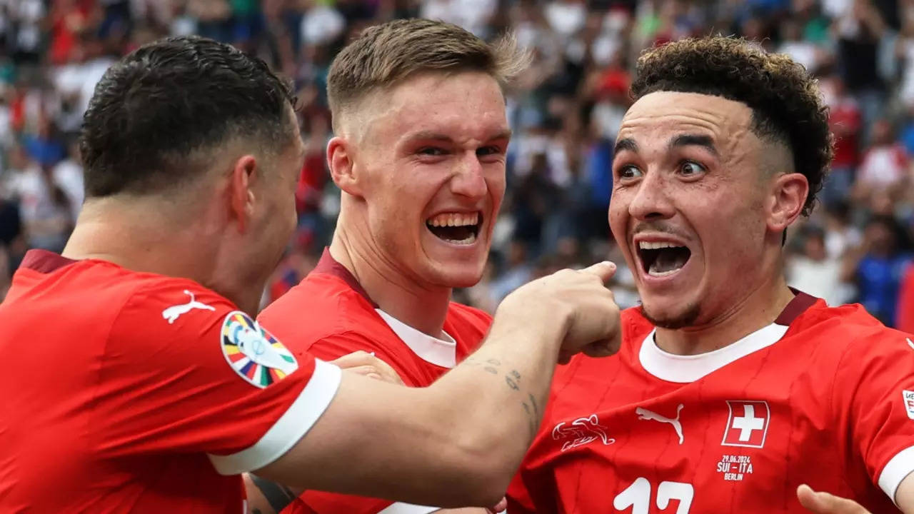 EURO 2024: Switzerland Knock Out Defending Champions Italy With Shocking 2-0 Win In Round Of 16
