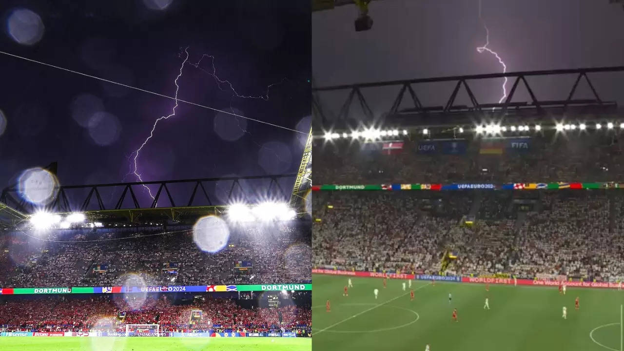 EURO 2024: Germany-Denmark Round Of 16 Clash Suspended Due To Lightening Storm