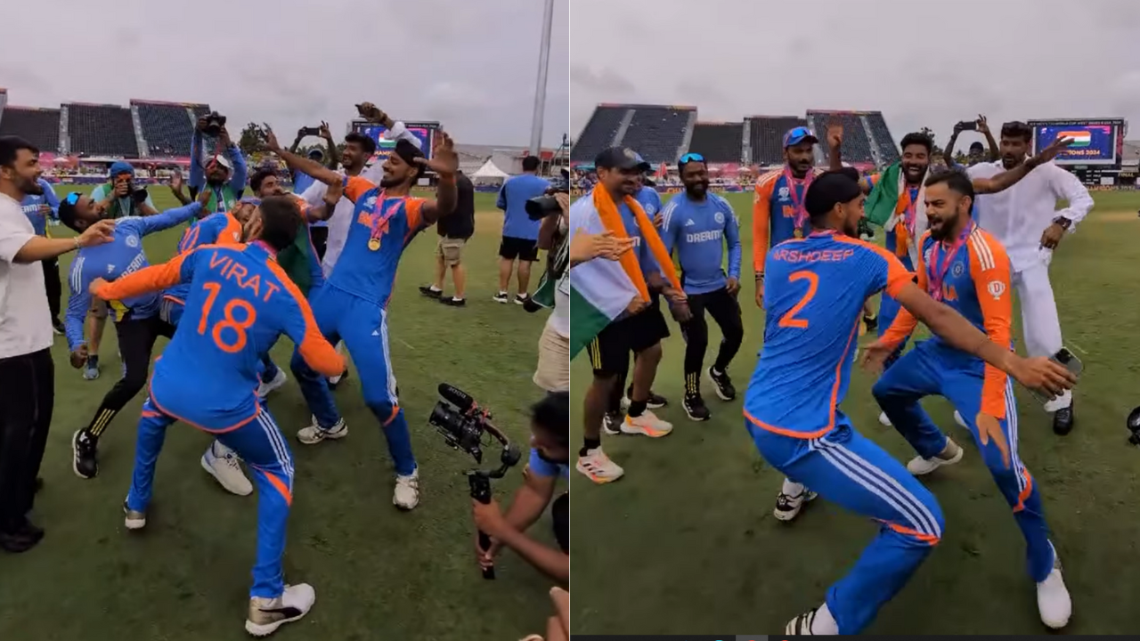 Kohli Dance Mode On: Virat, Arshdeep Groove to 'Tunak Tunak' After T20  World Cup Triumph: Video | Times Now