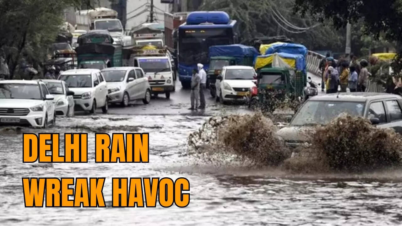 delhi rain havoc: waterlogged underpasses lead to tragic deaths, paralyses daily traffic flow