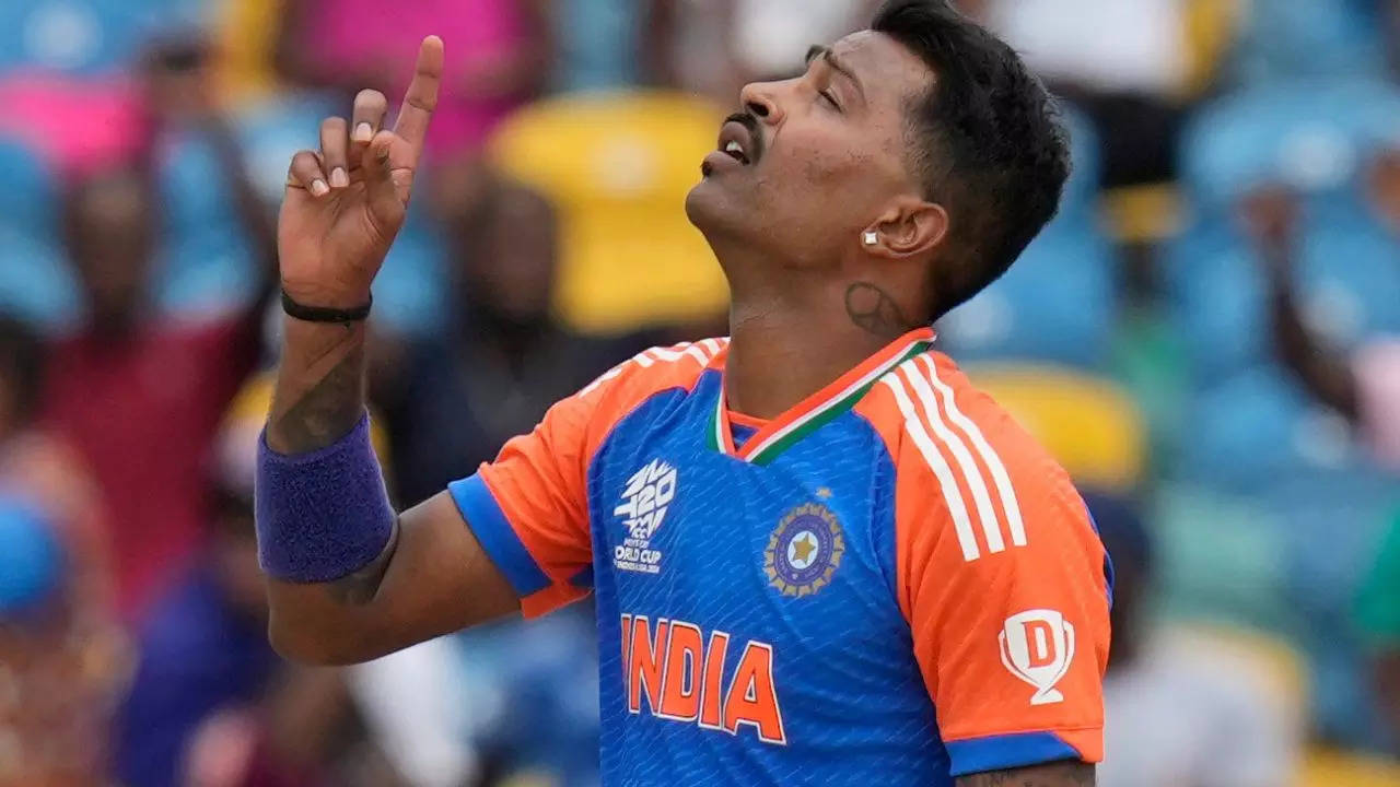 Hardik Pandya Poses With T20 World Cup After Realising 'Dream' Of Winning Elusive Trophy