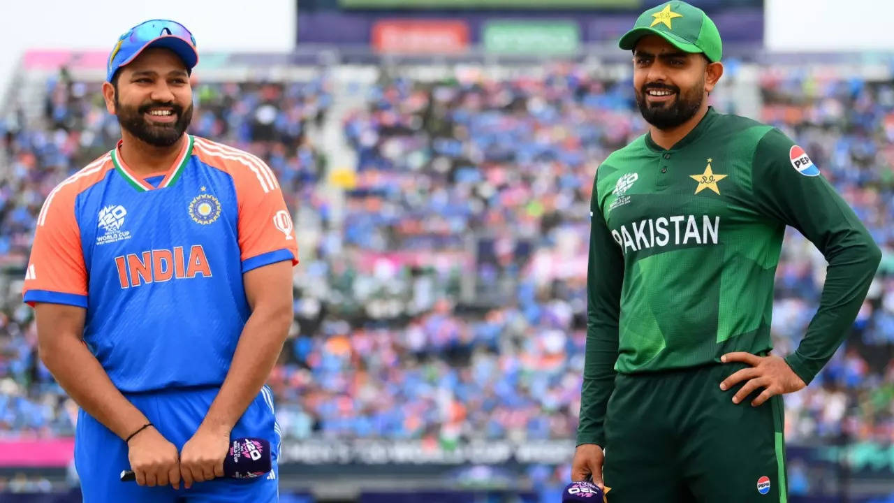Rohit Sharma and Babar Azam ahead of the India vs Pakistan, T20 World Cup 2024 match.