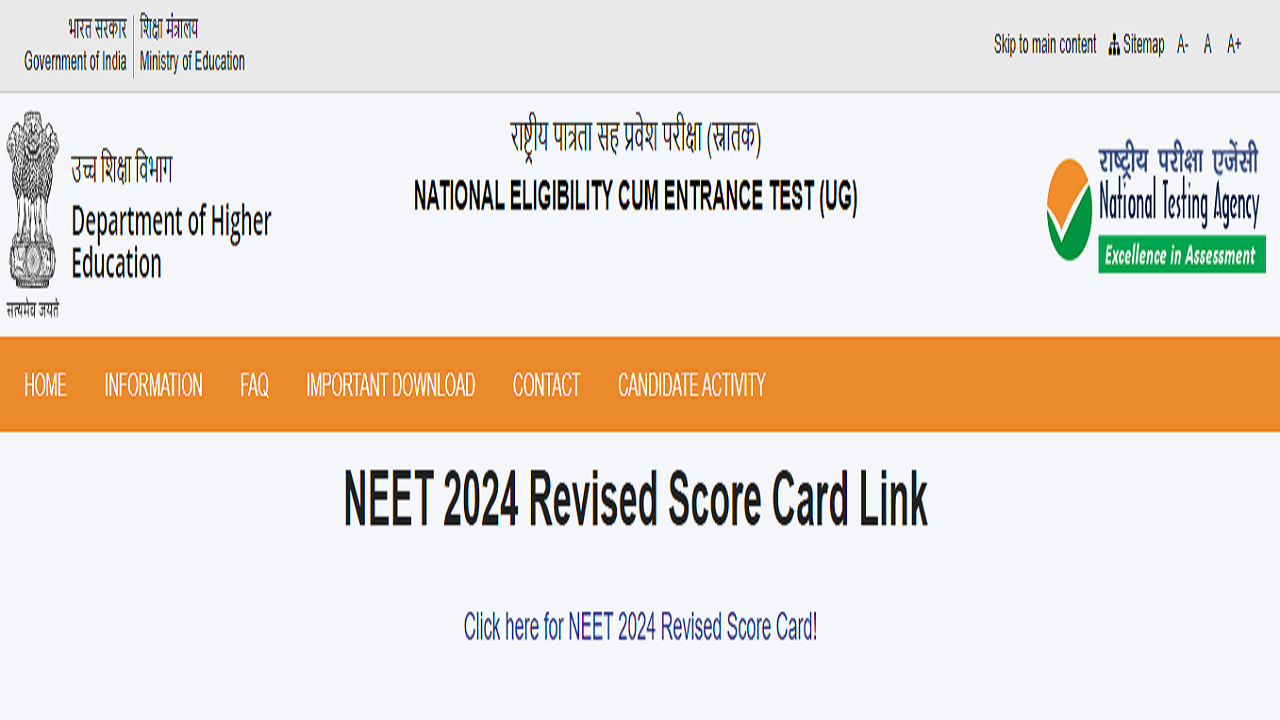 NEET Result 2024 Released for 813 Candidates