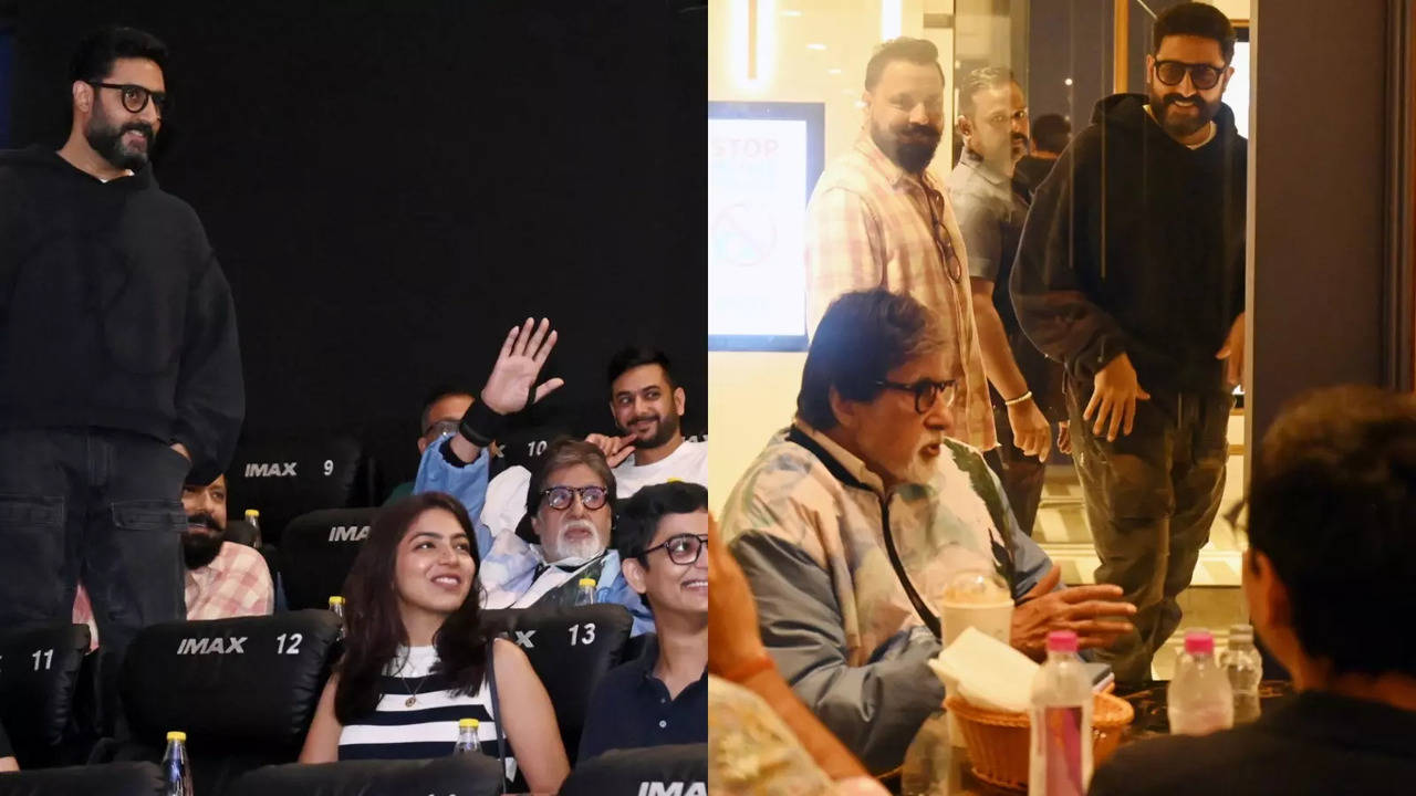 Amitabh Bachchan Watches Kalki 2898 AD On Big Screen With Son Abhishek Bachchan, Says 'Had Not Been Out For Years...'