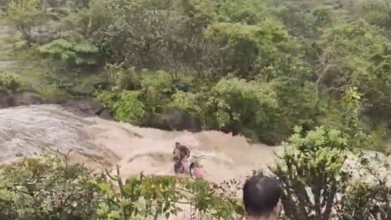 lonavala bhushi dam tragedy 7 swept away family pune body of 1 of two missing children found, 4 dead so far, search ops on