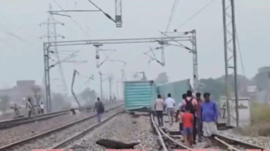 Delhi-Ambala Rail Traffic Affected As 8 Containers Fall Off From Goods Train In Karnal
