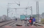VIDEO 8-10 Containers Fall Off From Goods Train On Railway Track In Haryanas Karnal