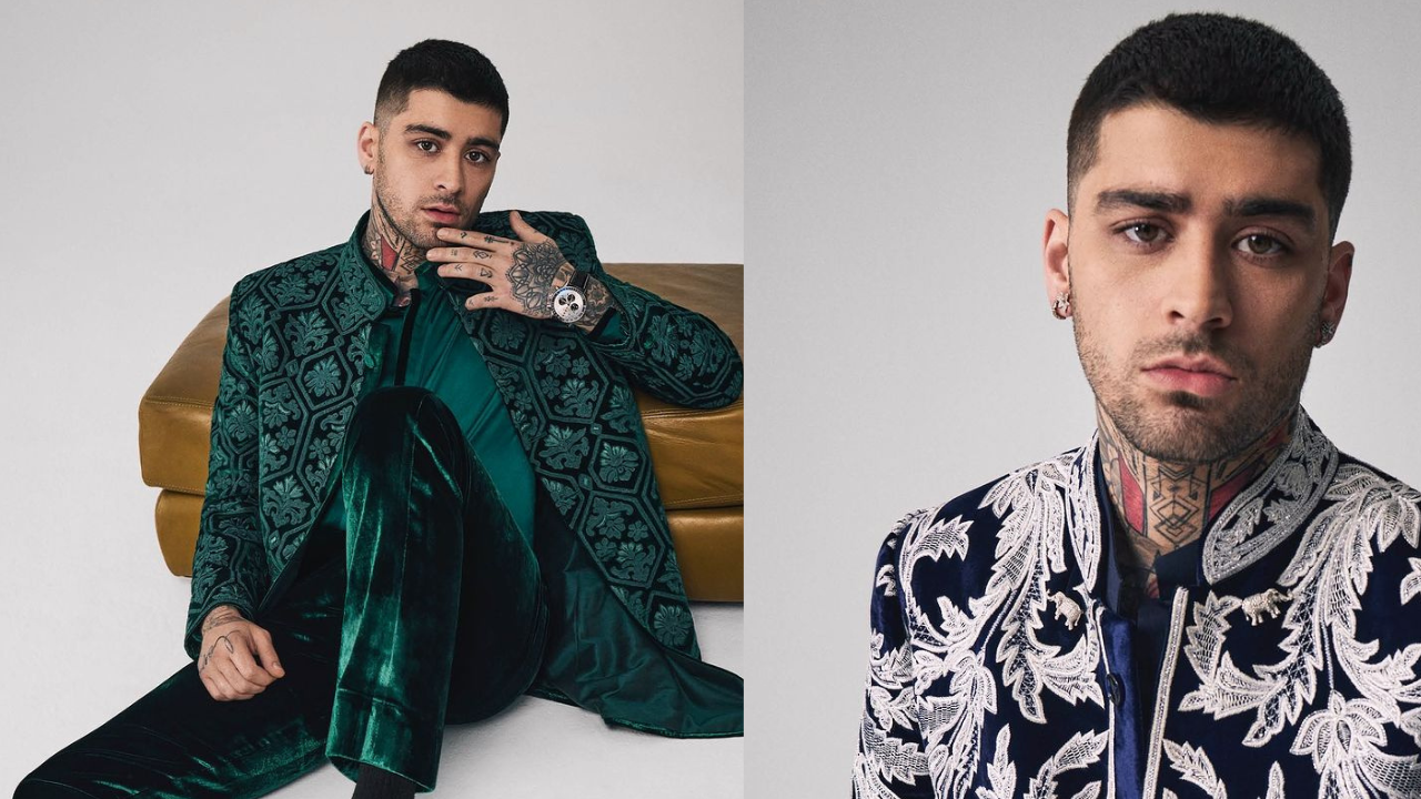 Zayn Malik At Harper's Bazaar Cover In In A Manish Malhotra Sherwani Is ...