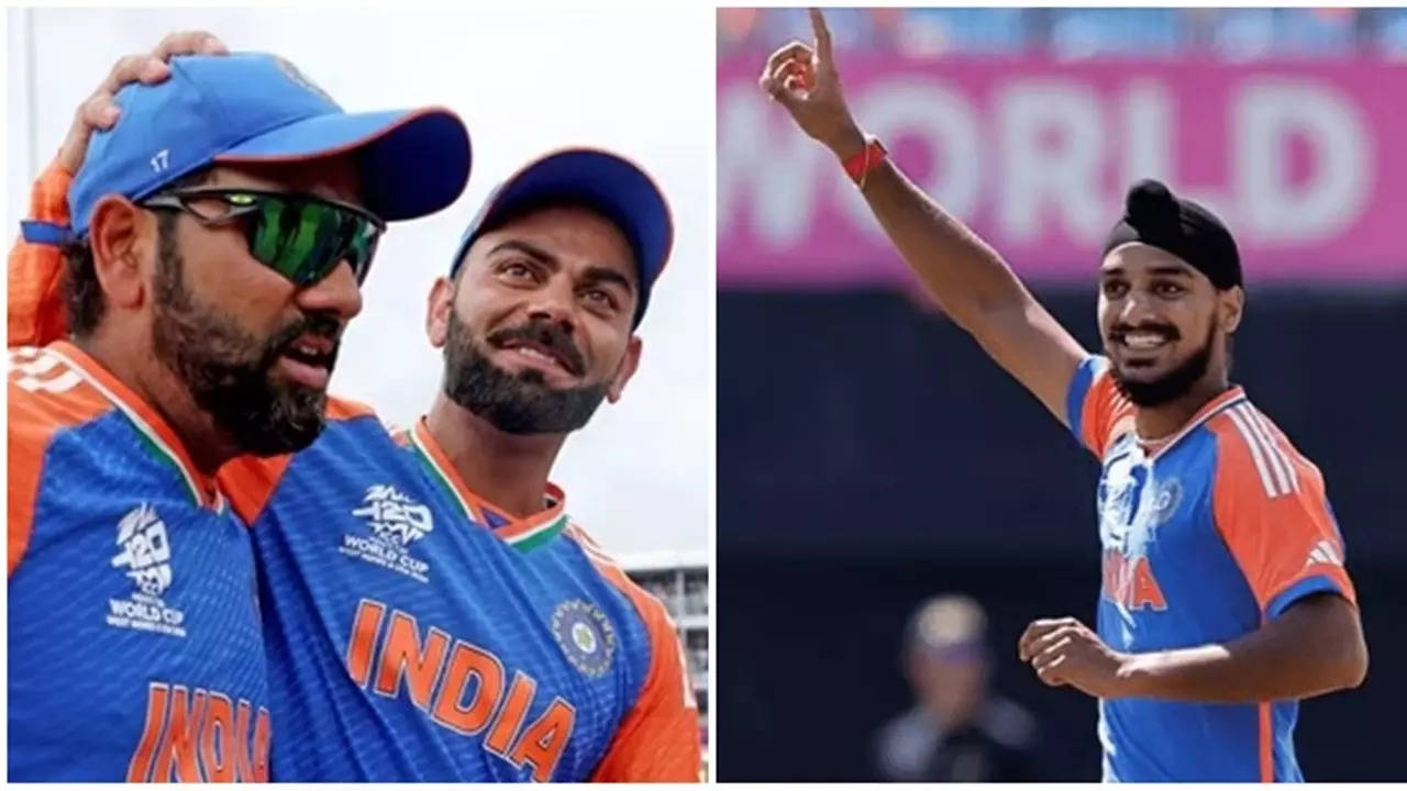 Rohit Sharma Virat Kohli and Arshdeep Singh