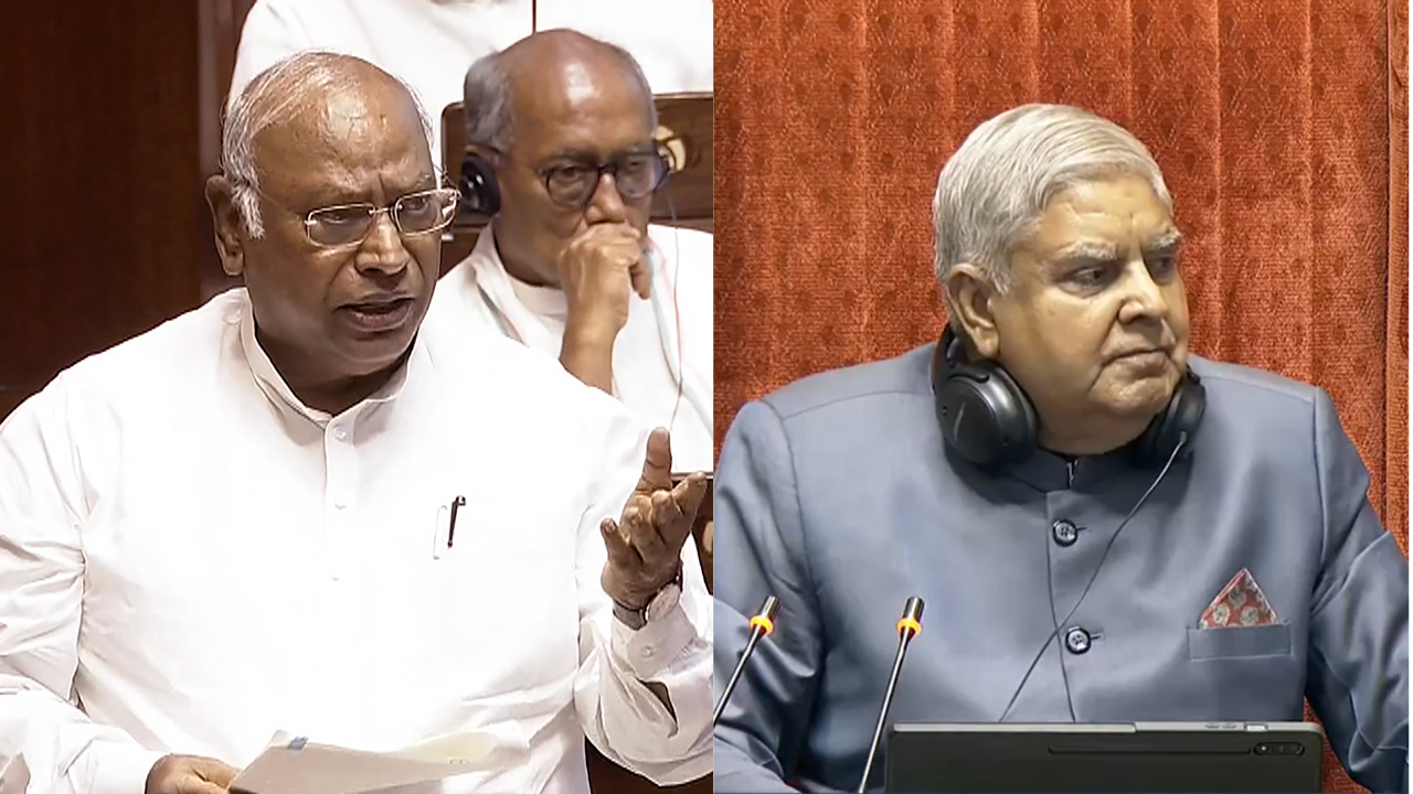 what chairman jagdeep dhankhar told congress mallikarjun kharge in rajya sabha