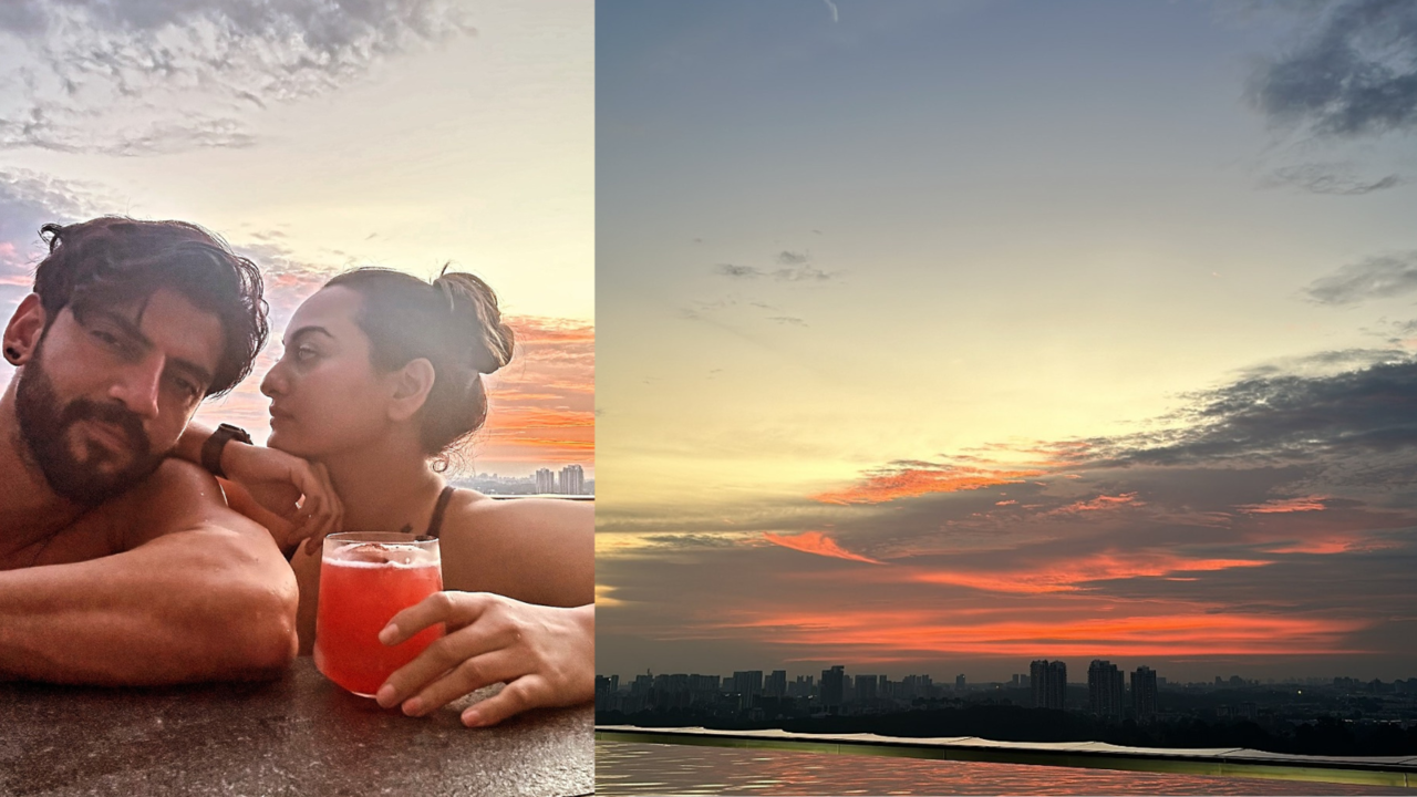 Newlyweds Sonakshi Sinha-Zaheer Iqbal Enjoy 'Beautiful Sunsets', Share Romantic Glimpses Of Quality Time