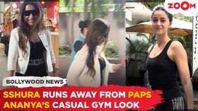 Sshura Khan avoids paparazzi at airport Ananya Panday seen outside gym