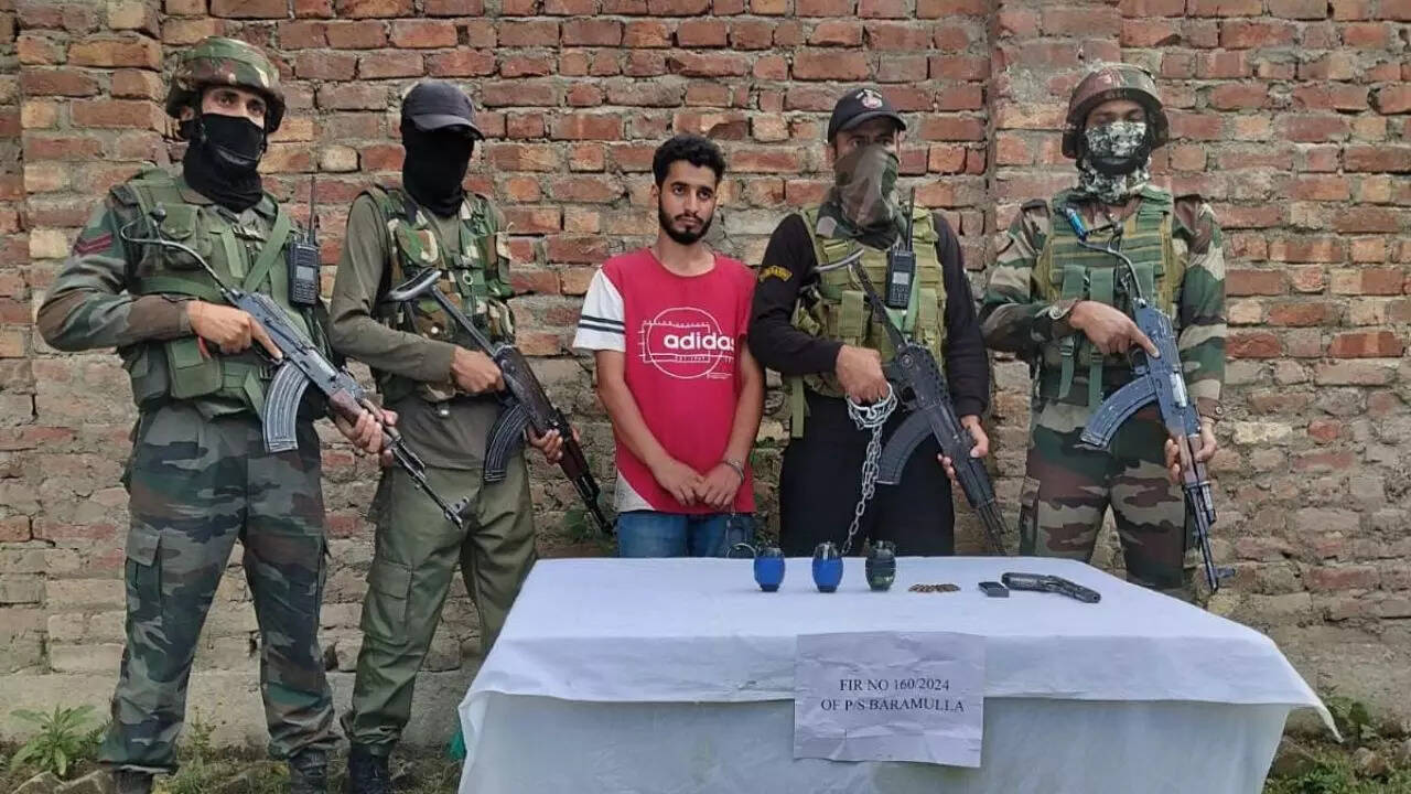 baramulla terror bust: police, army arrest suspect with links to let, trf